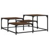 vidaXL Mesa de centro madera ingenier&iacute;a roble marr&oacute;n 87,5x87,5x40 cm
