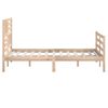 vidaXL Estructura de cama sin colch&oacute;n madera maciza 140x200 cm