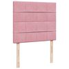 vidaXL Cama box spring con colch&oacute;n terciopelo rosa 120x190 cm