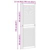 vidaXL Puerta de Armario 2 pcs Natural 140.5 x 2.1 x 49.5 cm