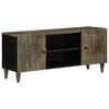 vidaXL Mueble de TV madera maciza de mango gris claro 105x33,5x46 cm