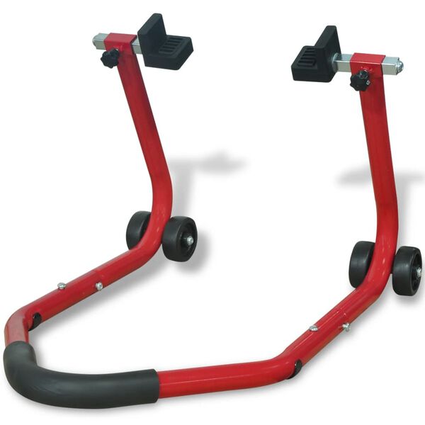 vidaXL Soporte trasero para motocicleta rojo