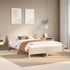 vidaXL Estructura de cama sin colch&oacute;n madera de pino maciza 120x200 cm
