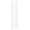 vidaXL Botellero de pared para 24 botellas hierro blanco
