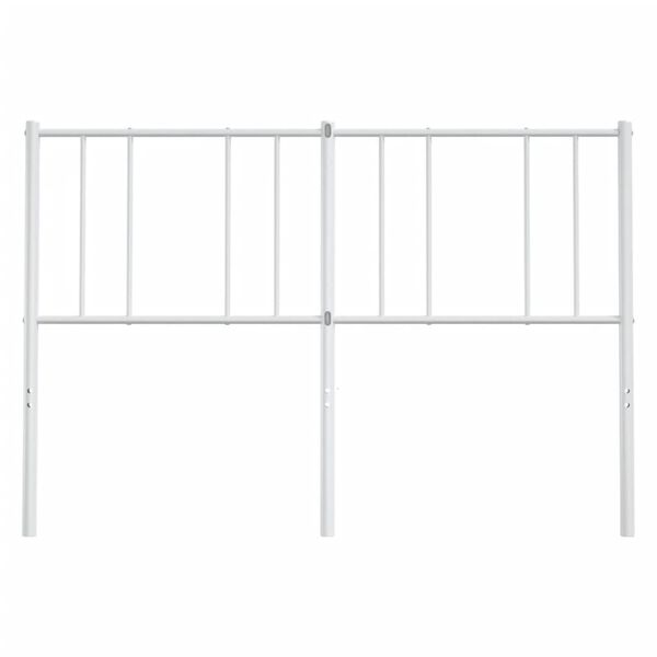 vidaXL Cabecero de metal blanco 160 cm