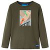 vidaXL Camiseta infantil de manga larga caqui 104