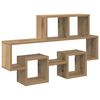 vidaXL Estante de pared Montada en la pared Roble artisan