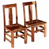 vidaXL Sillas de comedor 2 uds madera maciza de acacia