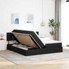vidaXL Cama con almacenamiento Negro 200 x 200 cm Cuero sint&eacute;tico