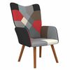 vidaXL Silla de relajaci&oacute;n de tela patchwork