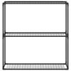 vidaXL Soporte para plantas de 3 niveles Negro 100 x 32 x 102 cm Acero