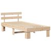 vidaXL Estructura de cama Natural 80 x 200 cm Madera de pino macizo
