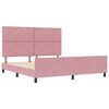 vidaXL Cama tipo Box Spring con cabecera Rosa 180 x 200 cm Terciopelo