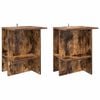 vidaXL Mesa de Caf&eacute; 2 pcs Roble Ahumado 40 x 30 x 49 cm