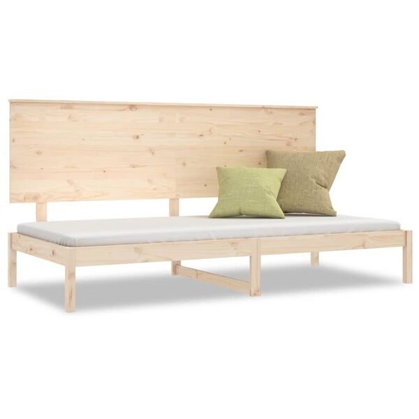 vidaXL Sof&aacute; cama sin colch&oacute;n madera maciza de pino 80x200 cm