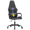 vidaXL Silla gaming con masaje cuero sint&eacute;tico azul y negro
