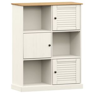 vidaXL Librer&iacute;a VIGO madera maciza de pino blanco 90x35x114,5 cm