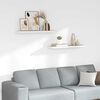 vidaXL Estante flotante pared 2 uds blanco y roble MDF 90x23,5x3,8 cm