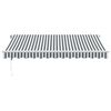 vidaXL Toldo retr&aacute;ctil autom&aacute;tico gris antracita y blanco 350x250 cm