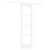 vidaXL Puerta Corredera 61 x 198,5 cm Madera de pino maciza y vidrio
