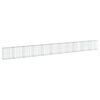 vidaXL Cesta de gaviones con cubierta hierro galvanizado 1100x50x100cm