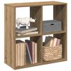 vidaXL Librer&iacute;a divisora madera roble artisan 69,5x29x69,5 cm
