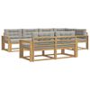 vidaXL Conjunto de sof&aacute;s de exterior 6 uds. Blanco y Gris Claro