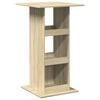 vidaXL Mesa alta bar con almacenaje madera roble Sonoma 60x60x102 cm