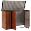 vidaXL Caja de Almacenamiento para Jard&iacute;n Marr&oacute;n 214 x 82 x 132 cm