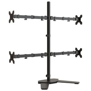 vidaXL Soporte para monitor acero negro VESA 75/100 mm