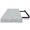 vidaXL Estantes flotantes pared 4 uds MDF gris hormig&oacute;n 80x23,5x3,8 cm