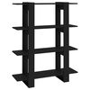 vidaXL Estanter&iacute;a/divisor de espacios negro 100x30x123,5 cm