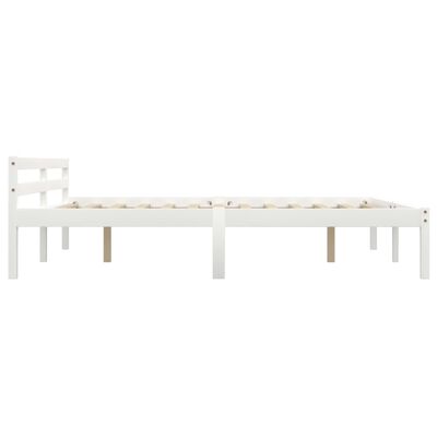 vidaXL Estructura de cama con 2 cajones madera pino blanco 160x200 cm