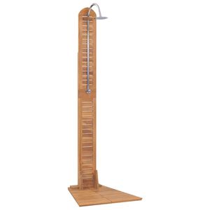 vidaXL Ducha de jard&iacute;n madera maciza de teca 70x75x204 cm