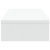 vidaXL Soporte para pantalla ajustable madera blanco 60x24x10,5 cm