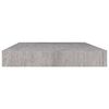 vidaXL Estante flotante de pared gris hormig&oacute;n MDF 40x23x3,8 cm