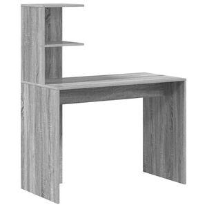vidaXL Escritorio Gris Sonoma 102 x 50 x 124 cm Madera de ingenier&iacute;a