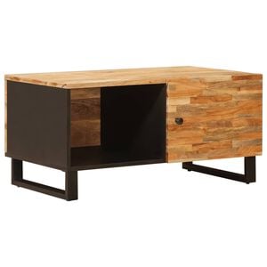 vidaXL Mesa de Caf&eacute; Marr&oacute;n 80 x 50 x 40 cm Madera de mango maciza