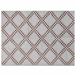vidaXL Alfombra de exterior ARAKIL Marrón y blanco 300 x 400 cm PP