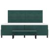vidaXL Cama tipo Box Spring Verde oscuro 200 x 200 cm Terciopelo