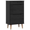 vidaXL Armario Zapatero MOLDE 59,5 x 35 x 103 cm Madera de Pino Maciza