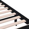 vidaXL Estructura de cama de madera maciza negra 200x200 cm