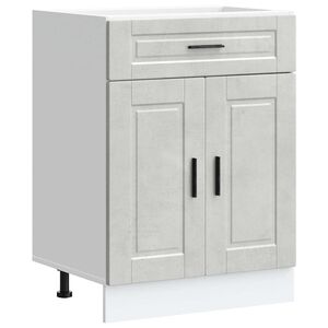 vidaXL Mueble bajo de cocina&nbsp;porto gris cemento madera reconstituida