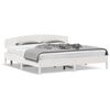 vidaXL Estructura de cama sin colch&oacute;n madera maciza blanca 200x200 cm