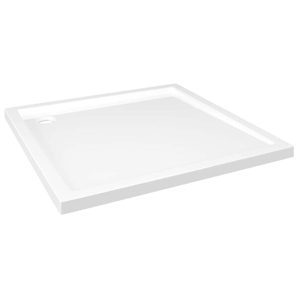 vidaXL Plato de ducha cuadrado de ABS blanco 80x80 cm