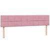 vidaXL Cama box spring con colch&oacute;n terciopelo rosa 180x210 cm