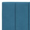 vidaXL Estructura de cama sin colch&oacute;n Hanko terciopelo azul 100x200 cm