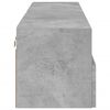 vidaXL Muebles de pared para TV 2 uds madera gris hormig&oacute;n 60x30x30 cm