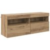 vidaXL Mueble de TV Montado en la Pared 100 x 30 x 40 cm Roble artisan