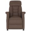 vidaXL Sill&oacute;n reclinable de cuero sint&eacute;tico marr&oacute;n